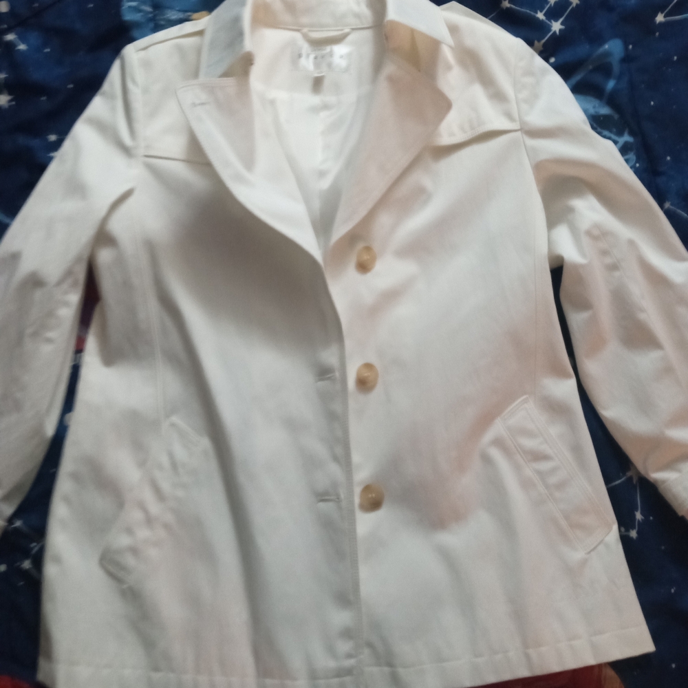 Giacca Cream Colour Trench Style Coat